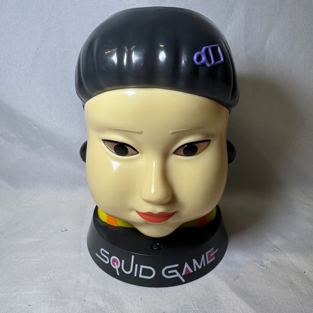 Squid Game Young-hee Doll Head Popcorn Bucket Netflix Official Collectible